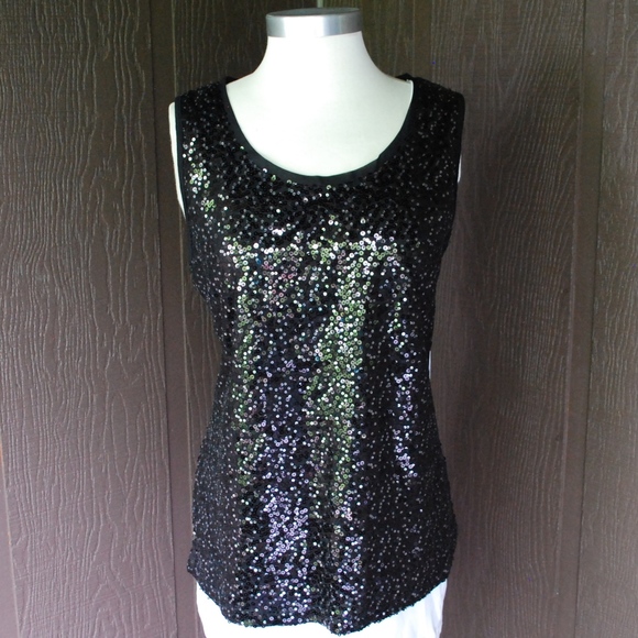 Liz Claiborne Tops - Host pick  Liz Claiborne sequin tank top NWT
